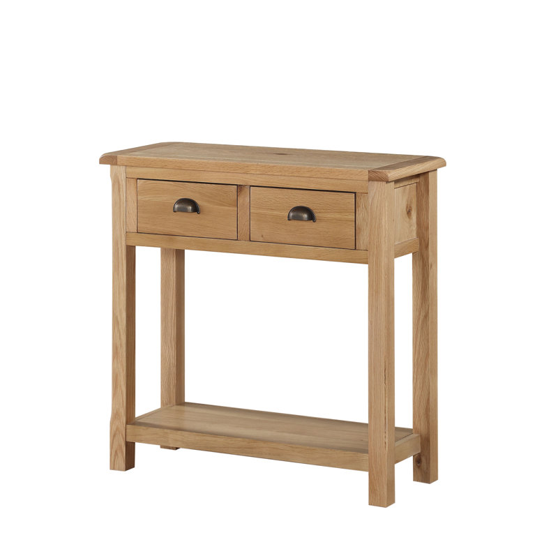 Racquel 75cm Solid Wood Console Table, Oak