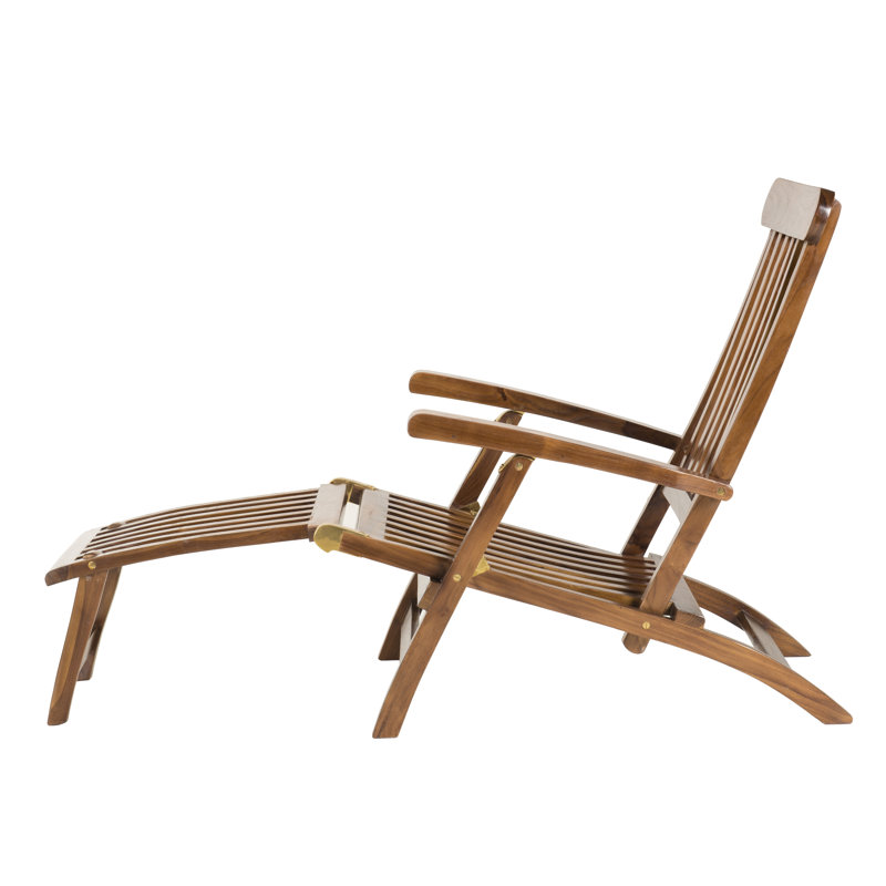 Stayner 57cm Long Teak Single Sun Lounger