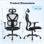 Chaise de bureau ergonomique avec accoudoirs lombaires