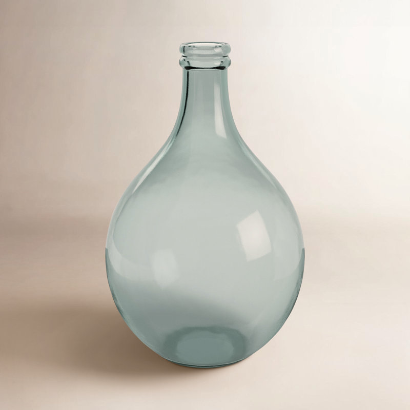 Vase décoratif en verre recyclé fabriqué à la main Gilman
