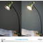 Lampe de bureau à DEL à intensité variable 16,5 po avec col de cygne Ancier (pince noire)-1317465034