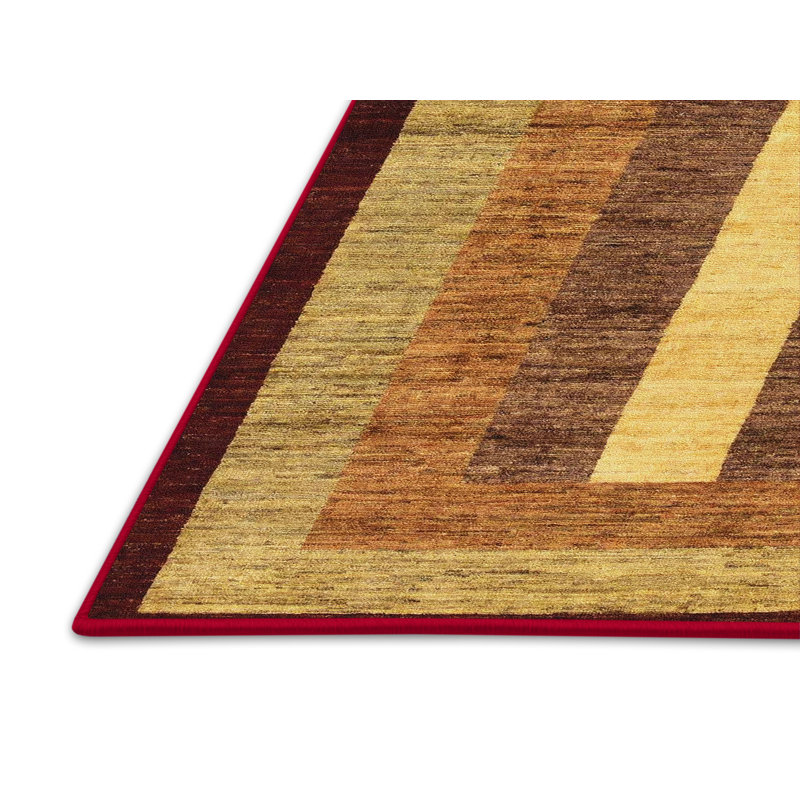 Abstract Indoor Rug, Rectangle 7' x 9'