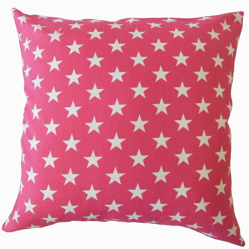 Coussin lombaire 100% coton Hadiyh, Bleu, 18 po x 18 po