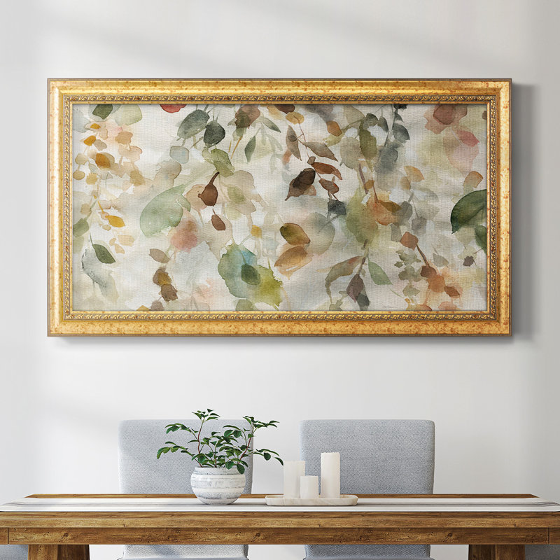Cascade d'automne, reproduction de photo sur toile, H 29 po x l 53 po x P 2,5 po