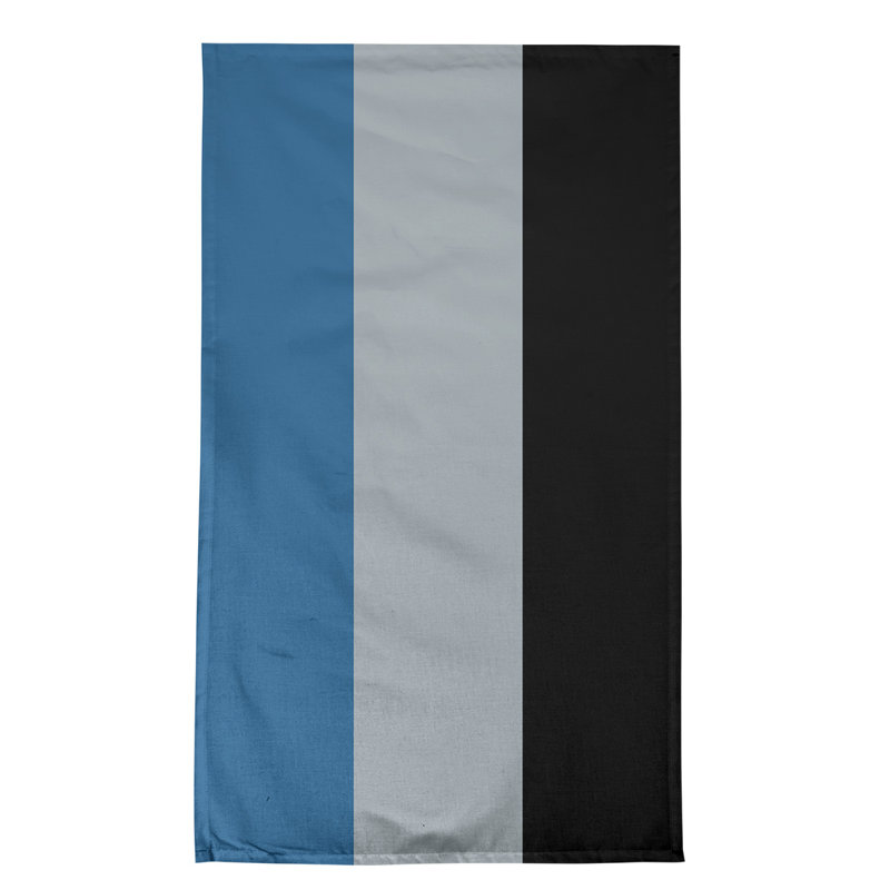 Serviette de thé hockey Anaheim, Bleu / argent / noir, Sergé de coton