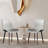 Dining Chairs Faux Leather for Kitchen Dining Room, Comfortable Mid Century Modern Chair with Metal Legs, Upholstered Side Chair for Livingroom-1001225535-968941176