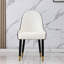 Chaises noires en cuir de polyuréthane avec pieds en métal