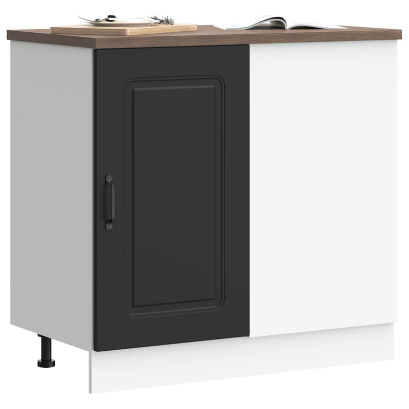 Kitchen Base Cabinet Kalmar Engineered Wood, Black