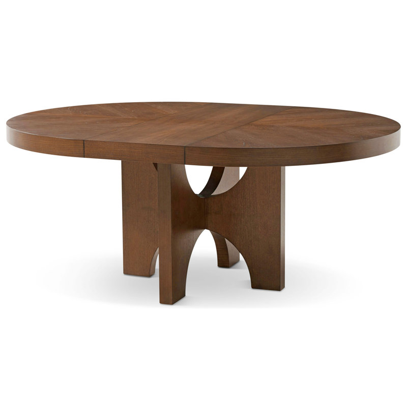 Catalina Round Solid Wood Dining Table, Earth