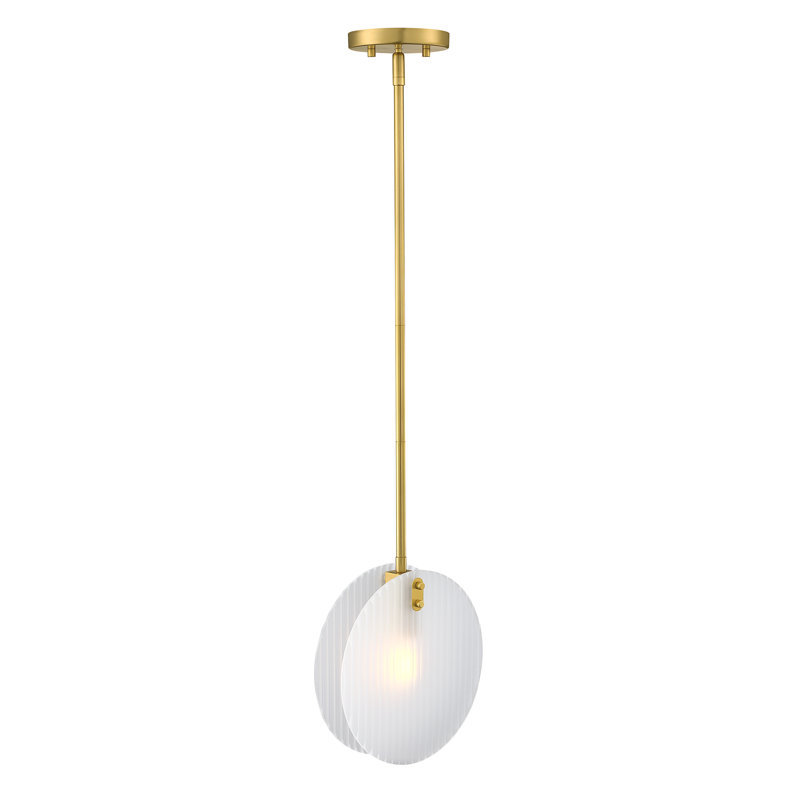 Kildare 1 - Light Brushed Gold Single Pendant