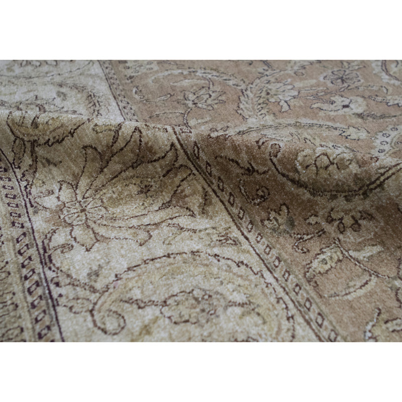 Sultanabad Wool Oriental Area Rug in Camel/Cream