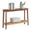 Ensemble de salon 4 pièces en bois d'acacia Aubreyelle (châtaignier chaud)