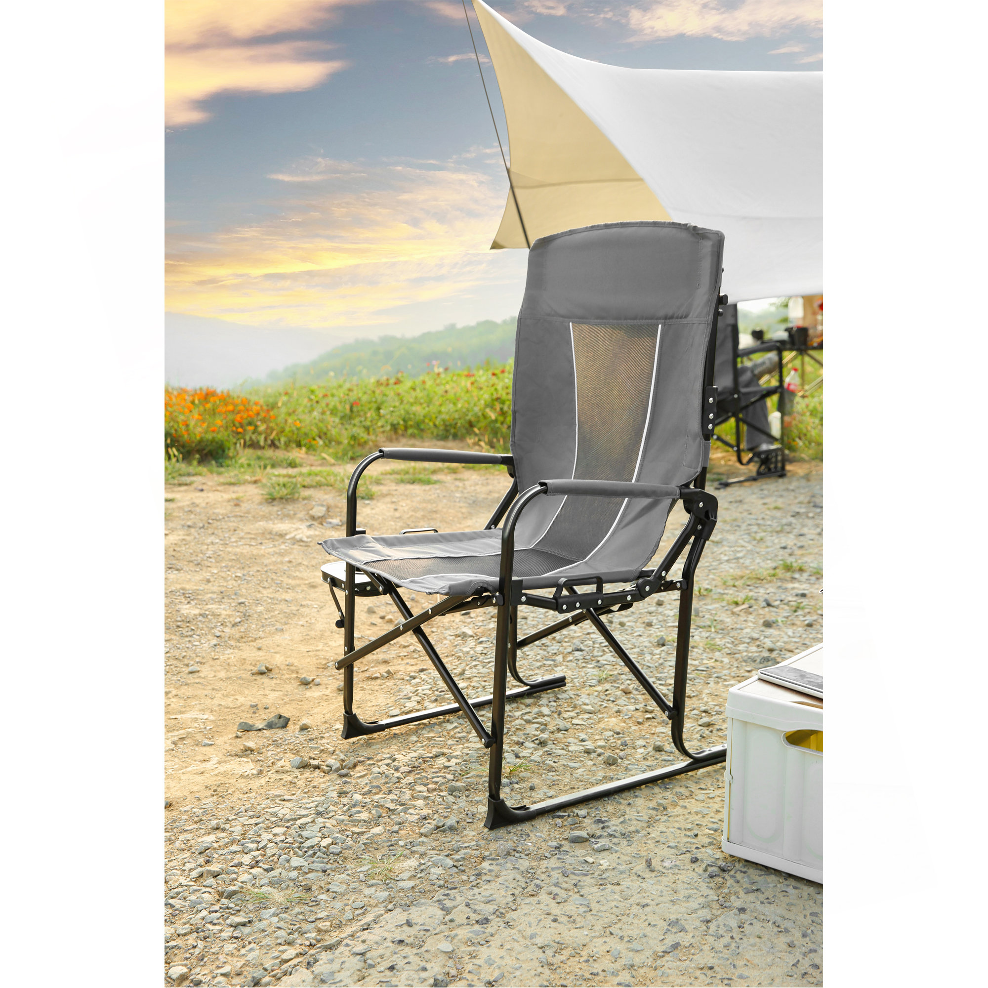 Portable Camping Camping Chairs For Big Guys Lawn Chairs SUNNYFEEL - Main Image