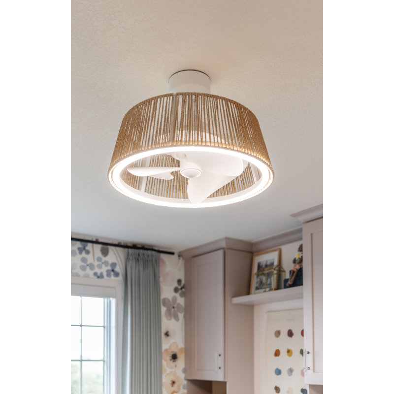Ventilateur de plafond 24 po Isla, Blanc, Blanc