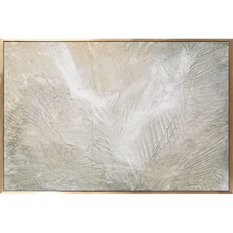 Day Walk - Peinture sur toile, Encadrement doré