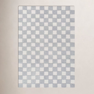 Wright Hand-Tufted Checkered Rug