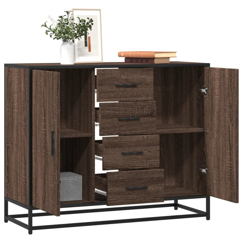 Ameria 92cm Sideboard, Brown Oak