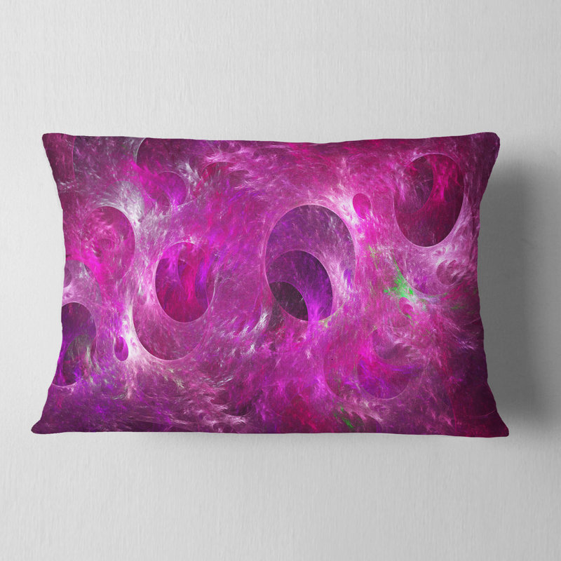 Coussin lombaire à texture de verre fractal Abstract