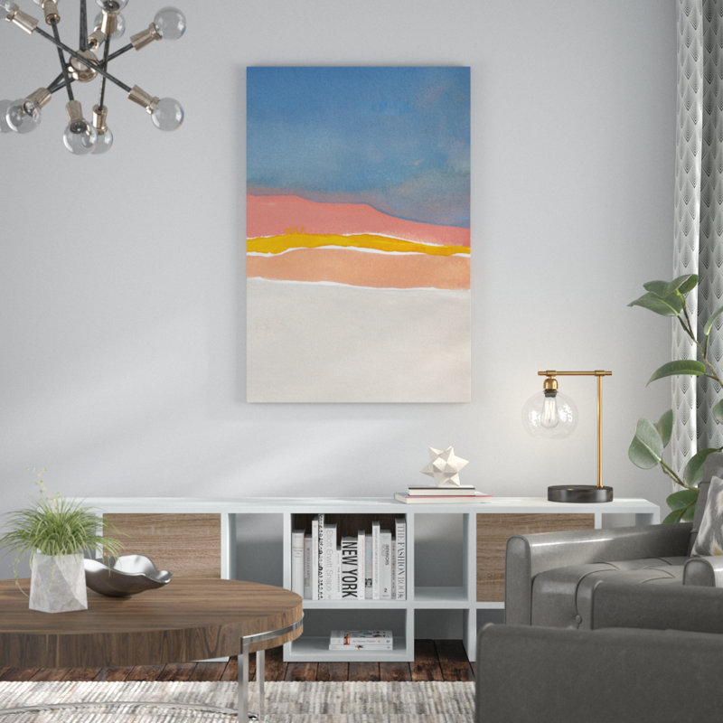 «Kodachrome Horizon Diptych II», peinture sur toile, H 48 po x l 32 po