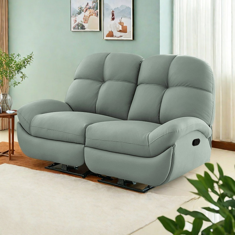 Fauteuil inclinable manuel ergonomique décontracté à double fonction, Cyan