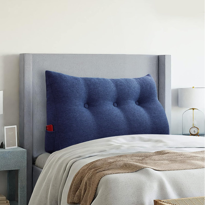 Cushion, 50cm H x 140cm W, Navy