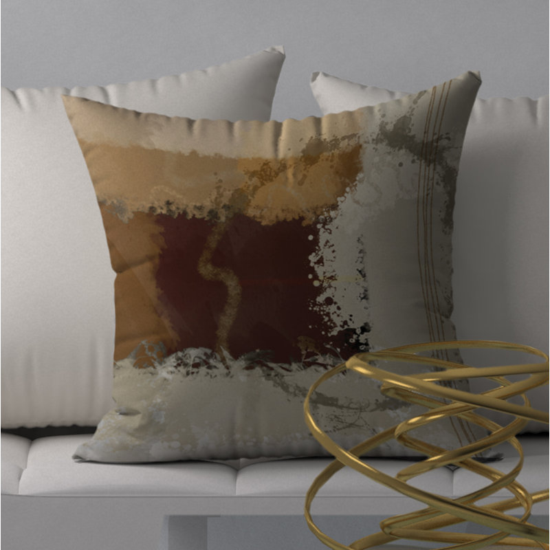 Reversible Throw Pillow, 18" x 18"