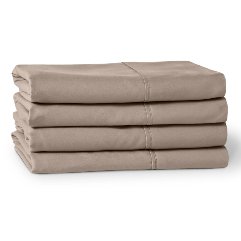 Ultra-Soft Microfiber Pillowcase, Taupe, 4 King Pillowcases