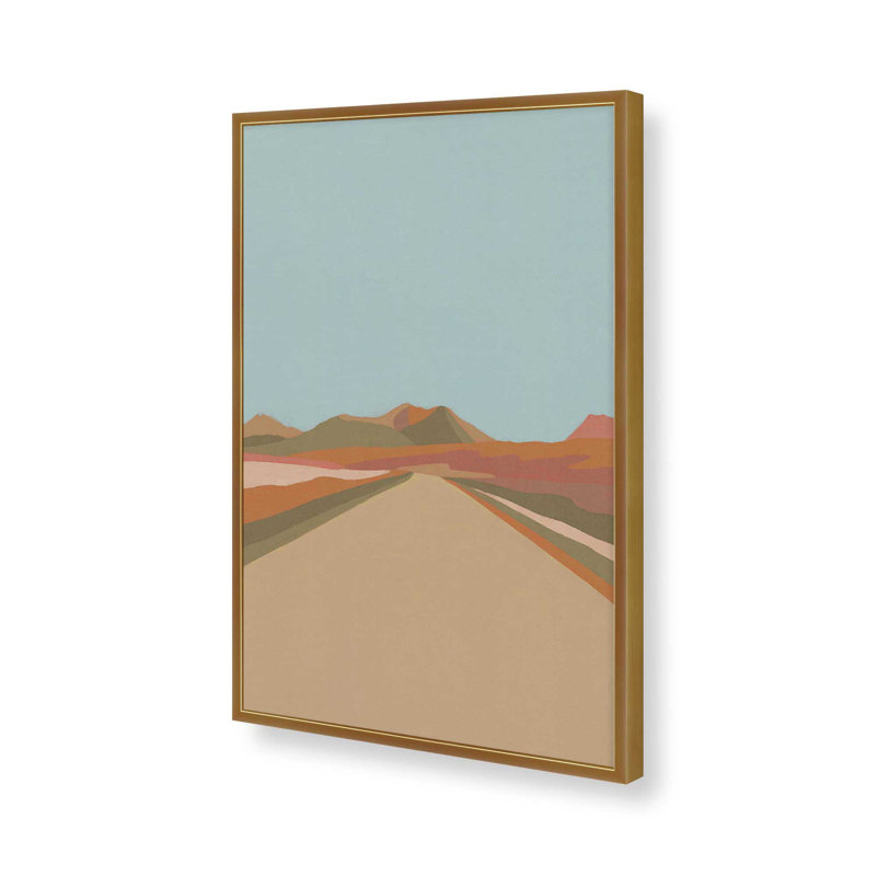 Sur la route 2 par Garima Dhawan, reproduction d'art sur toile, H 24 po x l 18 po, Doré