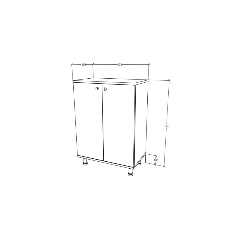 Jovanda Freestanding Bathroom Cabinet