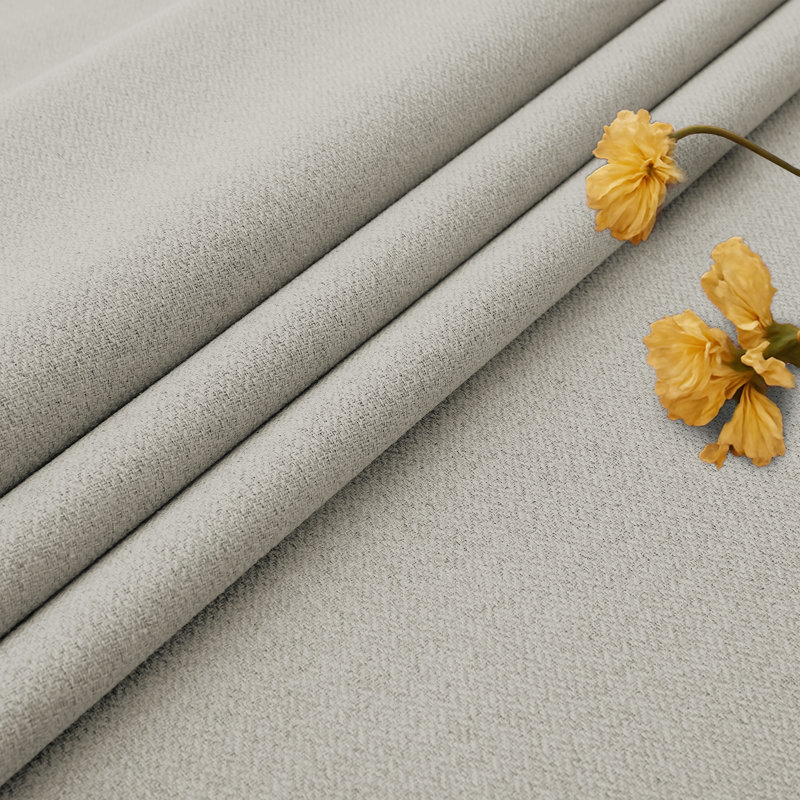 Linen Blend Blackout Curtain Panel Pair, 117cm Width x 137cm Drop, Mink