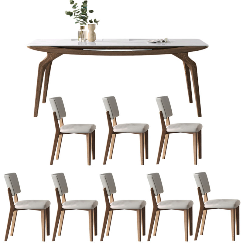 Italian style simple modern dining table sets.