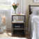 3 Piece Bedroom Set Wood Bed Frame And Nightstand Set Mattress Foundation With Side Table Set