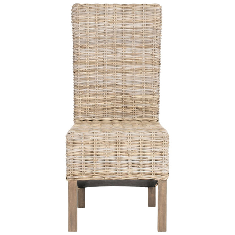 Chaise d'appoint en rotin H 19 po Zali, Naturel
