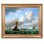 A Brisk Breeze by Willem van de velde Warship Painting Reproductions Framed Size:36x30 inches,Image Size:30x24 inches World Classic Reproductions For HomeDecor,Gold Frame