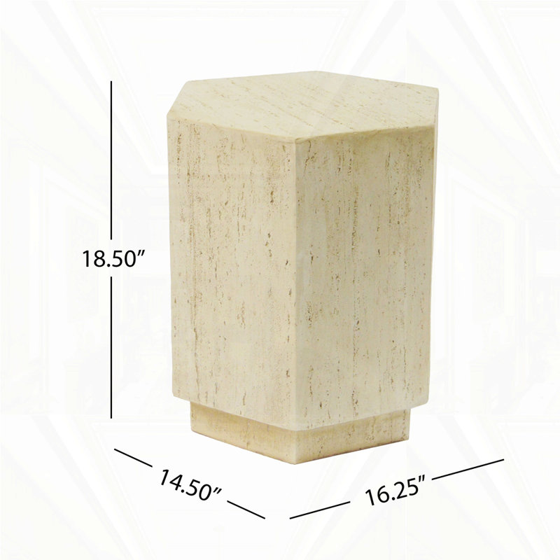 Hexagonal Archaistic Side Table