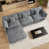 Velours gris foncé est en rupture de stock