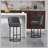 Counter Height Bar Stools Set of 2, Modern Barrel Counter Stools with Backrest, Linen Fabric Upholstered Accent Bar Stools for Kitchen Island-1830122857