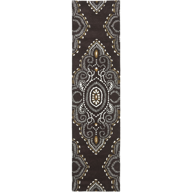 Kouerga Hand Tufted Wool Oriental Rug, Runner 2'3" x 9'