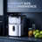Simzlife 35 Lbs. Daily Production Nugget Stainless Steel Kitchen Countertop Ice Makers, Chewable Ice Maker Machine for Camping and Party