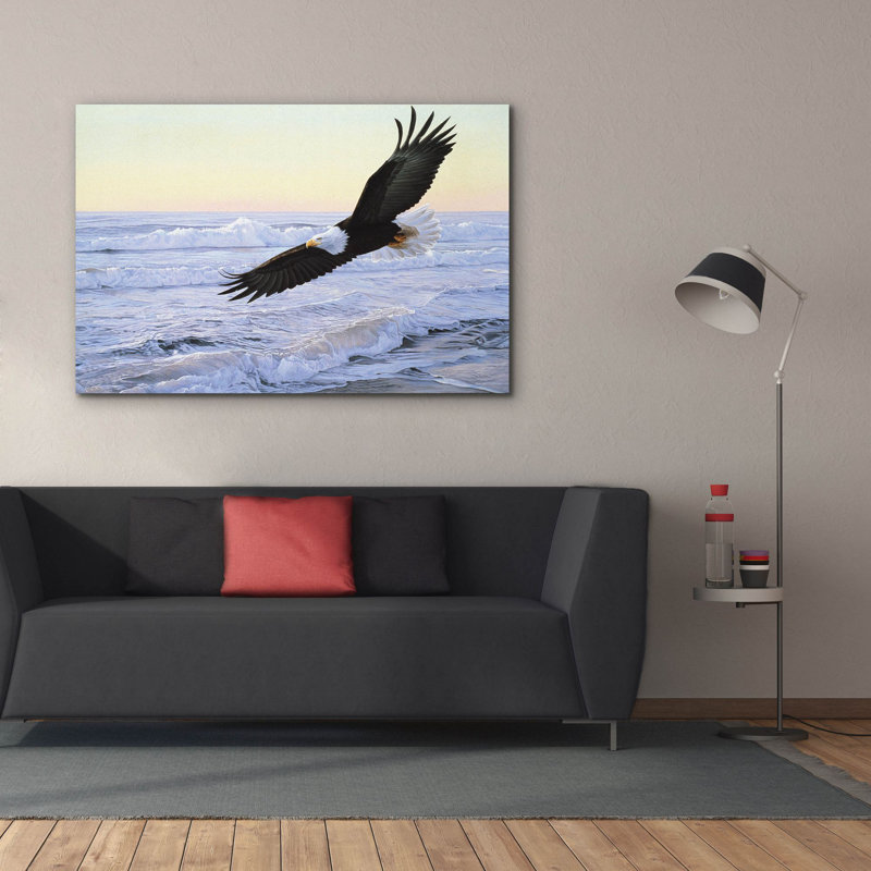 «Ocean Dawn-Eagle» sur toile par Ron Parker, H 40 po x l 60 po x P 1,5 po