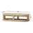 Emory Acacia Wood Coffee Table With Light Teak Finish