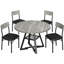 Ensemble de table ronde et quatre chaises-129473805