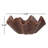 Round Stoneware Ruffled Bowl with Reactive Glaze