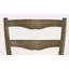 Ensemble de 2 chaises d'appoint en tissu et chêne vieilli