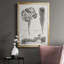 Protea on Linen I noir et blanc - impression d'un seul cadre photo-88101361-88101362