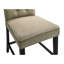 Ensemble de 2 chaises rembourrées en tissu