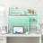 Desk Hutch With Colourful RGB Lights, 4 Tier Desktop Shelf For Max Computer Monitor, Desk Organizer Shelf For Tidy Storage Display, Desktop Bookshelf For Home, Office, Dorm, Gaming Table, Kitchen