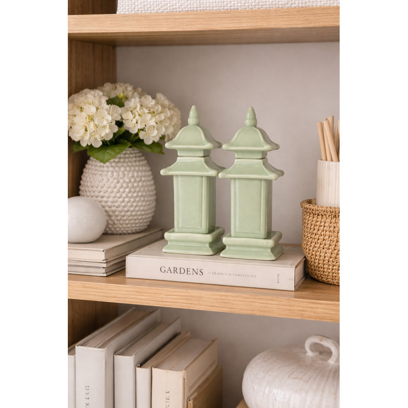 Mini Soft Green Pagodas