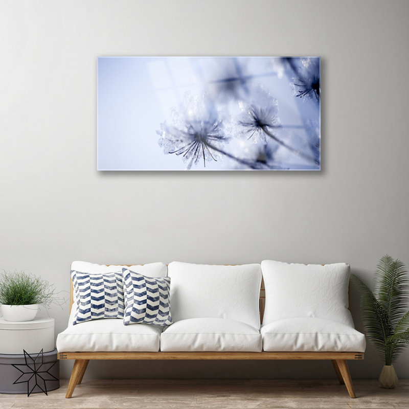 Floral Dandelion - No Frame Print on Glass