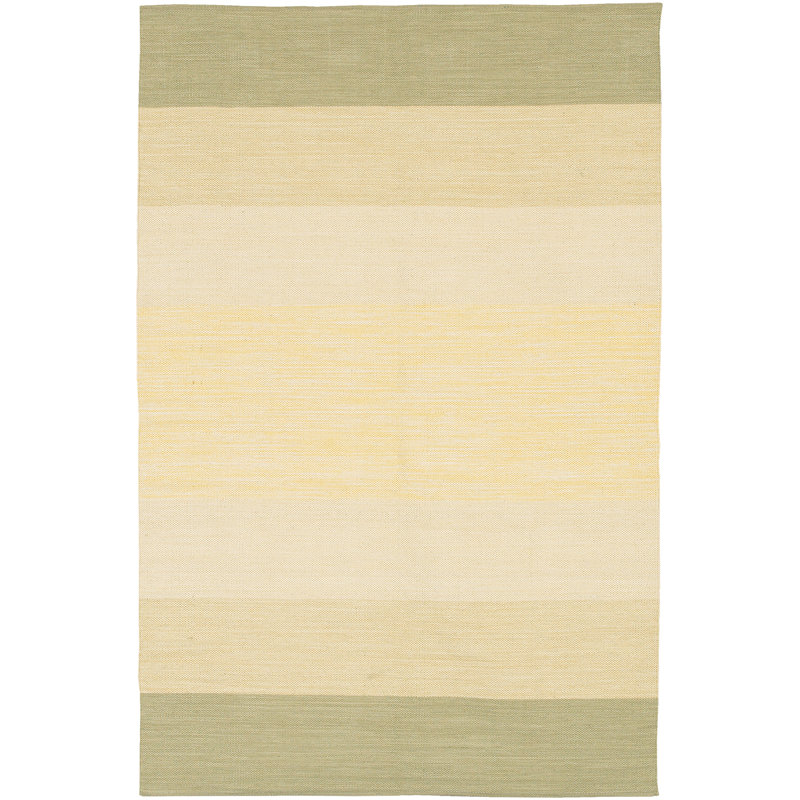 Tapis contemporain tissé à la main Yarira India Taupe / Beige